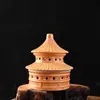 Quemador de incienso creativo Templo del Cielo de Cerámica Quemador de incienso antiguo para el hogar interior de sándalo Adornos de incienso para ceremonia de té Zen
