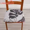 Funda de Silla Elástica Estampada Transfronteriza Todas las Estaciones Universal Seda de Leche Estilo Simple Decoración de Hogar y Restaurante Funda de Asiento de Silla a Prueba de Polvo