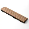 Piso de Madera Plástica Terraza Jardín Autocolocable Exterior Autoensamblable Balcón Patio Renovación Impermeable Anticorrosivo Piso sin Mantenimiento