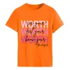 Comercio exterior Amazon 2025 nueva camiseta redonda europea y americana WORTH Ver tu letra estampado manga corta algodón