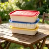 Caja de Almacenamiento Larga de Color Dopamina de Grado Alimenticio Caja de Almuerzo Desechable Caja de Almacenamiento Apilable