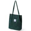 Bolsa de Lona Estilo Coreano Transfronteiriça Grande Capacidade Bolsa de Lona de Veludo Cotelê Bolsa de Mão Feminina Bolsa de Ombro Versátil Literária Bolsa Tote
