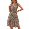 Amazon Estación Independiente Transfronteriza 2025 Nuevo Vestido de Verano Retro Vacacional Bohemio para Mujer Europeo y Americano