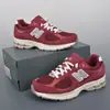 Putian Alta Versión Serie NB2002RA Rojo Vino Unisex Casual Retro Deportes Profesionales Running Lento Zapatos de Papá