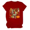 Modo profesor en Amazon eBay estación independiente moda casual retro camiseta de mujer cuello redondo manga corta