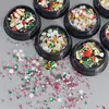 Venta al por mayor transfronteriza Arte para uñas de Navidad Diamante Papá Noel Copo de nieve Elementos de regalo Remaches de aleación Perla Decoraciones Mixtas