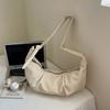 Verão 2025 Nova Bolsa Coreana Dumpling Casual Simples Commuter Moda Bolsa de Ombro Nicho Trendy Bolsa Croissant