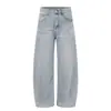Yidao Vintage 2026 Otoño Nuevo Tendencia Americana Calle Jeans para Hombre Holgados Pierna Ancha Lavados Casuales Pantalones Largos