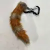 Set de Orejas y Cola de Animal de Peluche para Cosplay Transfronterizo, Orejas de Zorro Estilo Anime, Orejas de Lobo, Diadema, Accesorios de Cola, Cascabel de Cabeza, Collar