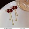 Pendientes de botón elegantes de moda con aguja de plata s925 que combinan con todo. Pendientes de temperamento ligeros de lujo de alta calidad para mujer. Pendientes pequeños franceses al por mayor.
