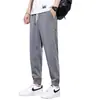 Jeans de Tencel para Hombre 2026 Otoño Nuevo Corte Holgado Jogger Seda Helada Casual Deportivos Harem Pantalones Cortos para Hombre