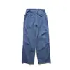 Pantalones rectos de workwear retro americano para hombre, diseño único estilo japonés con bolsillos de doble capa, pantalones casuales con un ambiente moderno