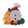 Mix 50 Christmas Drop Oil Alloy DIY Jóias Acessórios Papai Noel Boneco de Neve Sino Alce Pulseira Pingente
