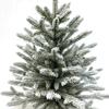 Mini árbol de Navidad pequeño de 90 cm con cinco tenedores de PE puro para decoración de escritorio.