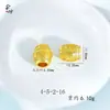 Acessórios para Joias DIY com Padrões Auspiciosos, Contas de Cobre Vazadas Gravadas em Ouro de Areia Tradicional com Galvanoplastia Dourada, Contas Cilíndricas de Furo Grande Estilo Chinês