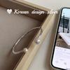 Pulsera de Plata de Ley S925 Estilo Coreano Dongdaemun Diseño de Nicho Rama de Árbol Asimétrica Estilo Bosque Sólida Abierta Ajustable