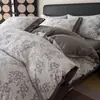 Estilo Retro Francés Grado A Madre y Bebé Lino Crudo Gasa Doble Juego de Sábanas de Cuatro Piezas Funda Nórdica Algodón Puro Dormitorio Juego de Tres Piezas~