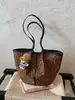 Bolso tote estampado de leopardo para mujer, nueva colección de otoño 2026, diseño de alta gama, gran capacidad, versátil para el uso diario y para ir al trabajo, bolso de hombro
