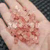 Cuentas de cristal de fresa imitación, cuentas sueltas, cuentas de cristal de melón de invierno, cuentas rosadas irregulares, cuentas para accesorios de joyería DIY de pentagrama