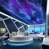 Papel pintado de pared de fondo personalizado 3D Hotel KTV Papel pintado Espacio universal cielo estrellado mural techo tela decorativa de pared