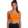 Sujetador deportivo de verano transfronterizo para mujer, espalda cruzada, tirante fino, sujetador de yoga, camiseta sin mangas para correr, ropa interior de fitness