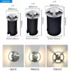 Luz enterrada LED luz de jardín 1W exterior exterior impermeable acero inoxidable luz lateral 24v luz enterrada luz de escalón
