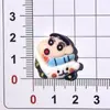 Accesorios y decoraciones de resina DIY lindos de dibujos animados de Shin-chan, pasadores para el cabello hechos a mano con pegamento de crema, fundas para teléfono, decoraciones para hebillas de zapatos