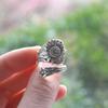 Deseo transfronterizo nuevo anillo abierto de margarita retro de plata tailandesa para mujer simple personalidad nueva joyería