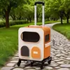 Bolsa para Gatos, Mochila Portátil para Gatos, Mala Trolley para Animais de Estimação, Mochila, Artefato para Vários Gatos, Mala de Grande Capacidade para Cães