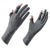 Luvas de Proteção Solar de Verão para Mulheres, Anti-UV, Finas, Antiderrapantes, Fio Original, Comprimento Estendido, Tela Sensível ao Toque, Respiráveis, Ciclismo ao Ar Livre D338