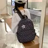 Mochila Nueva Estilo Coreano Cuadros de Estrella Lunares para Estudiantes Mujeres, Estilo Universitario para Viajar Gran Capacidad Resistente a Manchas