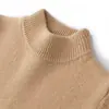 Suéter de Cachemira para Niños Cuello Medio Alto Engrosado Otoño e Invierno Calidez Niños Niñas Bebé Suéter de Cachemira Mediano y Grande Ropa Interior para Niños