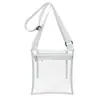 En stock Bolsas Cruzadas Transparentes al por Mayor con Bolsillo Interior y Correa de Hombro Ajustable Bolsa para Eventos Deportivos Festivales de Música Estadios