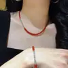 Conjunto de Pulseira e Colar de Ágata Cornalina Natural 7A e Pedra da Lua Cinza de Alta Qualidade