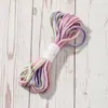 Corda de Algodão Torcida com Núcleo em Gradiente Colorido, Corda Torcida com Núcleo em Gradiente 3mm, Corda de Algodão Torcida com Núcleo em Gradiente Colorido para Tecelagem Macramê 5m