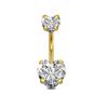 Oriente Médio mais vendido anel de umbigo dourado estilo zircônia diamante prego de umbigo fivela de umbigo joias para piercing anéis de umbigo