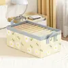 Caja de Almacenamiento para Armario Doméstico Ropa Ropa Calcetines Artículos Varios Caja de Almacenamiento Organizadora Tela Oxford Caja de Almacenamiento Plegable