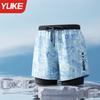 Bermuda de Banho Masculina Secagem Rápida Profissional Anti-Constrangimento 2025 Nova Adulto Tamanho Grande Calça de Praia Equipamento para Fontes Termais Conjunto Completo Masculino