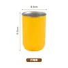 Taza de Agua de Acero Inoxidable 304, Taza de Café de Aspecto Elegante, Taza para Lavarse para Dormitorio de Estudiantes, Taza para Beber, Taza de Plástico, Se Puede Imprimir con Logo