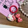 Dois tipos de chaveiros de coelho de orelhas compridas com argolas redondas e laços, pingentes fofos de desenho animado para meninas, pequenos presentes para casais e melhores amigos