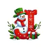 Novo Carro Pendurado Árvore de Natal Plana Transfronteiriça Feriado Carta de Natal 26 Pingente Decorativo Decoração de Boneco de Neve Acrílico