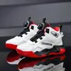 Zapatos de Baloncesto para Niños Transpirables Zapatos Profesionales de Entrenamiento para Niños Niños Medianos y Grandes Antideslizantes Resistentes al Desgaste Zapatos de Combate Real Venta al por Mayor en Tienda Física