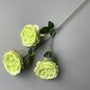 Rosas Simuladas Decoración de Arco para el Salón de Banquetes Austin Flor Artificial Flor de Boda Rosa de 3 Cabezas Rosas