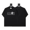 Três Etiquetas Completas, Exclusivamente para Vendas Transfronteiriças, Camiseta Masculina 100% Algodão Fio Duplo, Manga Curta, Alta Qualidade, Em Estoque