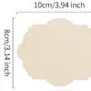 Piezas de Madera Irregulares en Blanco Sin Terminar para Manualidades DIY Posavasos Pintura Decoración Navideña para el Hogar Adornos