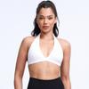 Sujetador Deportivo Cruzado Europeo y Americano a Prueba de Golpes, Cuello en V, de Atar al Cuello, Color Nude, Ropa de Yoga para Mujer, Ajustado, de Secado Rápido, para Correr y Fitness