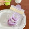 Novo Elástico de Cabelo Sem Costura com Gradiente Arco-Íris Cordão de Telefone Amarrador de Cabelo para Meninas Acessório de Cabelo Simples Ornamento de Cabelo Versátil