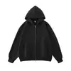 Nueva Sudadera con Cremallera Doble de Punto Grueso de Manga Larga para Hombre Otoño/Invierno 2026 380g Chaqueta