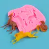 Molde para Decoración de Pasteles Colección de Animales DIY Jirafa Zorro Erizo Ardilla Fondant Chocolate Molde de Silicona