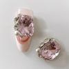 Nuevo Taladro de Uñas Montículo Terminado Corazón Torcido Cuadrado Amor Cuadrado Gordo Taladro Hacha Super Brillante Lujo Versátil Taladro de Cristal